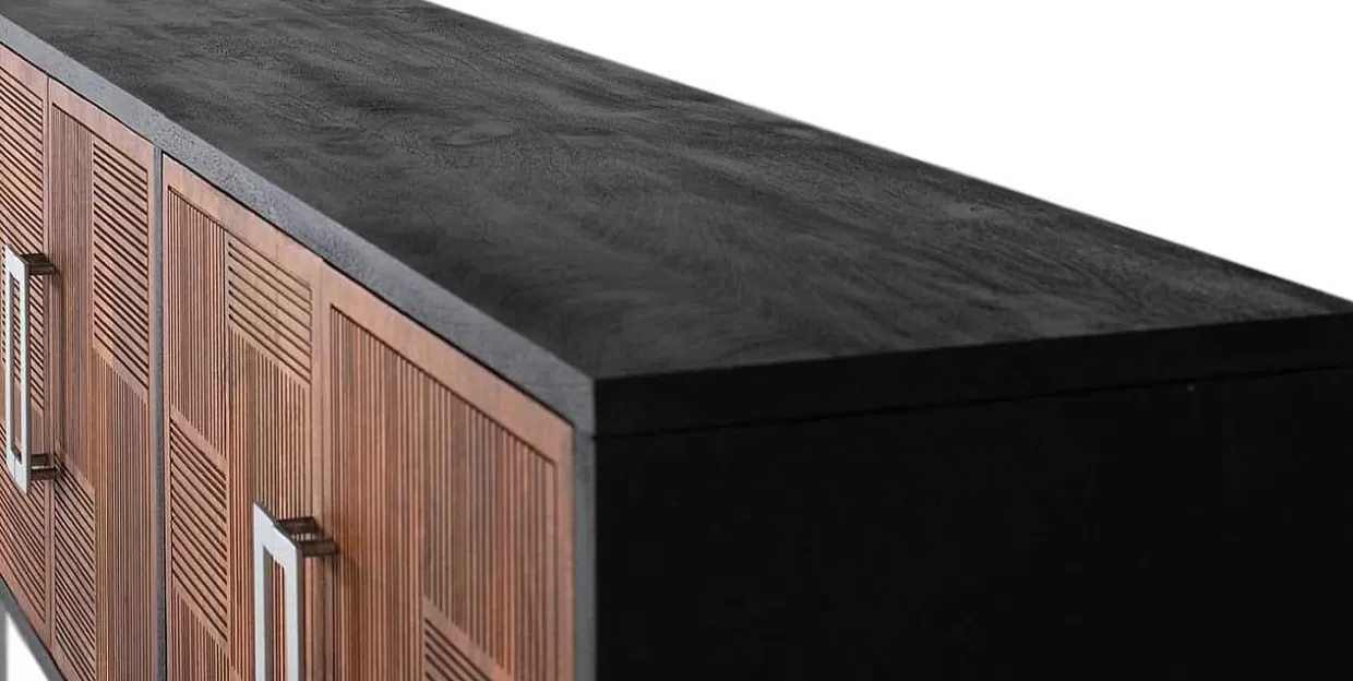 Sideboard Adra Mangoholz Schwarz 170X84>mutoni inspiration Outlet