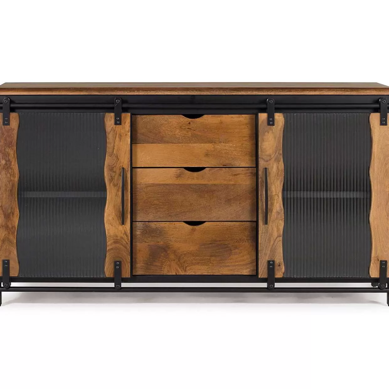 Sideboard Cura Mangoholz Schwarz 150X80>mutoni inspiration Cheap