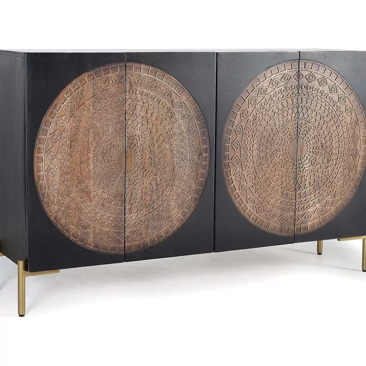 Sideboard Rondo Mangoholz Dunkelbraun 145X90>mutoni inspiration Cheap