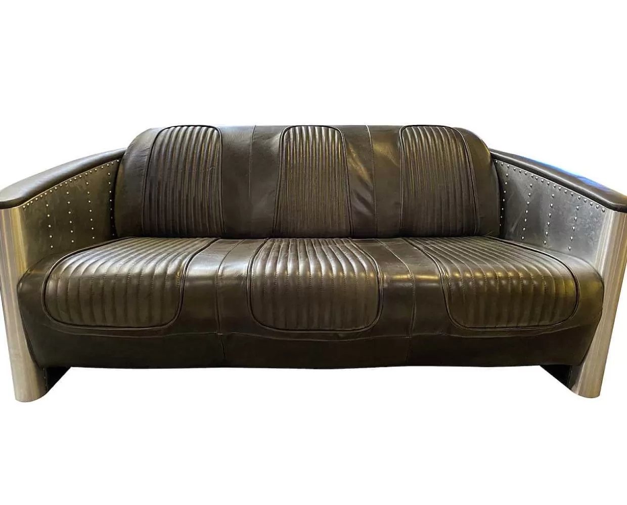 Sofa Bolton E 3-Sitzer Vintage Dark Brown>mutoni wood Sale