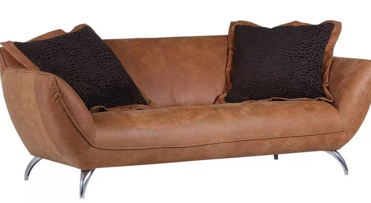 Sofa Liverpool Cognac 205X100X83>mutoni prime Shop