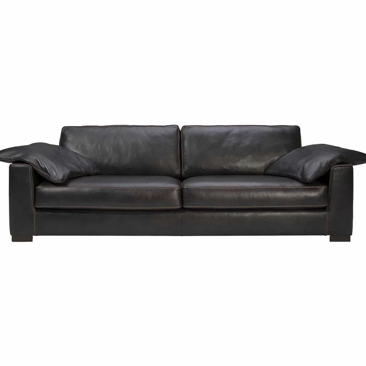 Sofa Mandela 3-Sitzer Leder Black (D-Bullet)>mutoni original Clearance