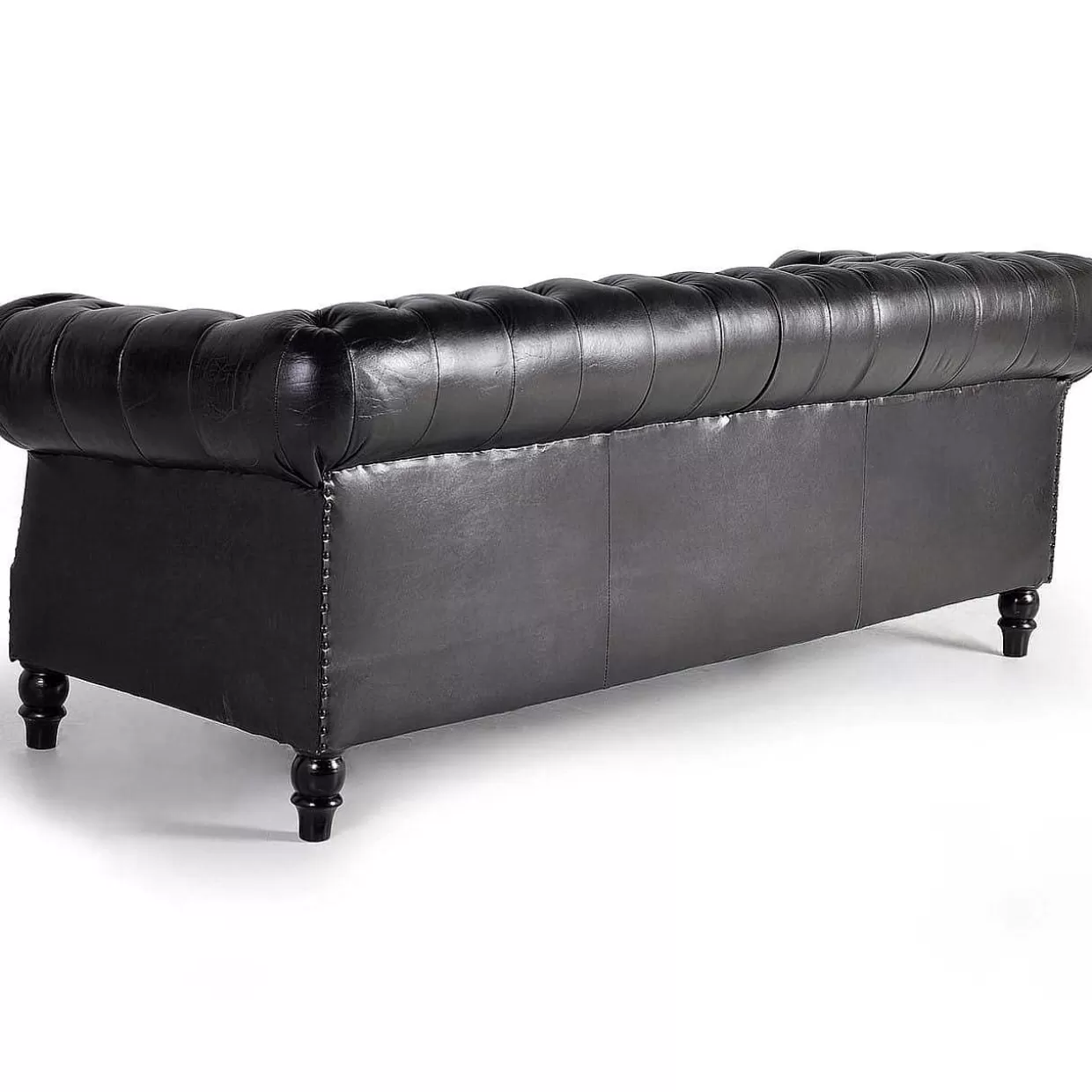 Sofa Rindsleder Schwarz 220>mutoni inspiration Store