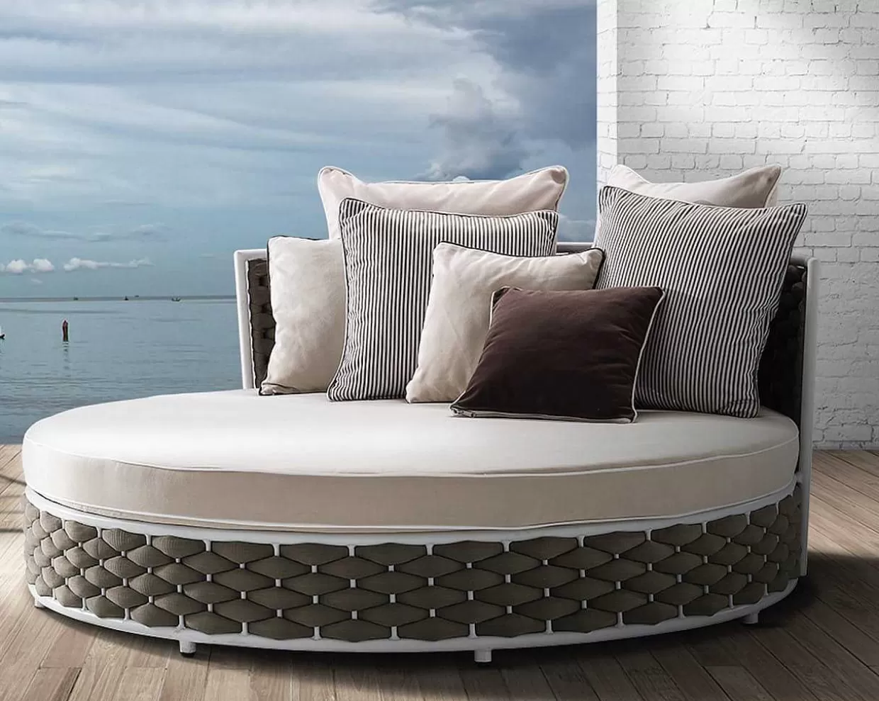 Sonneninsel Daybed Manhattan Grey>mutoni ethnic Store