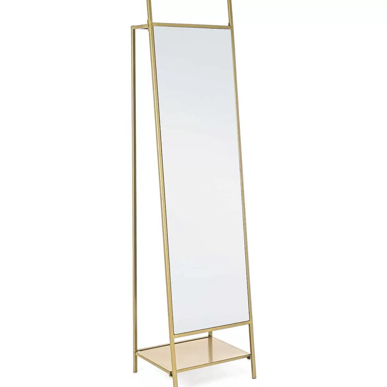 Standspiegel Arin Mit Garderobenhacken Gold 46X182>mutoni lifestyle Shop