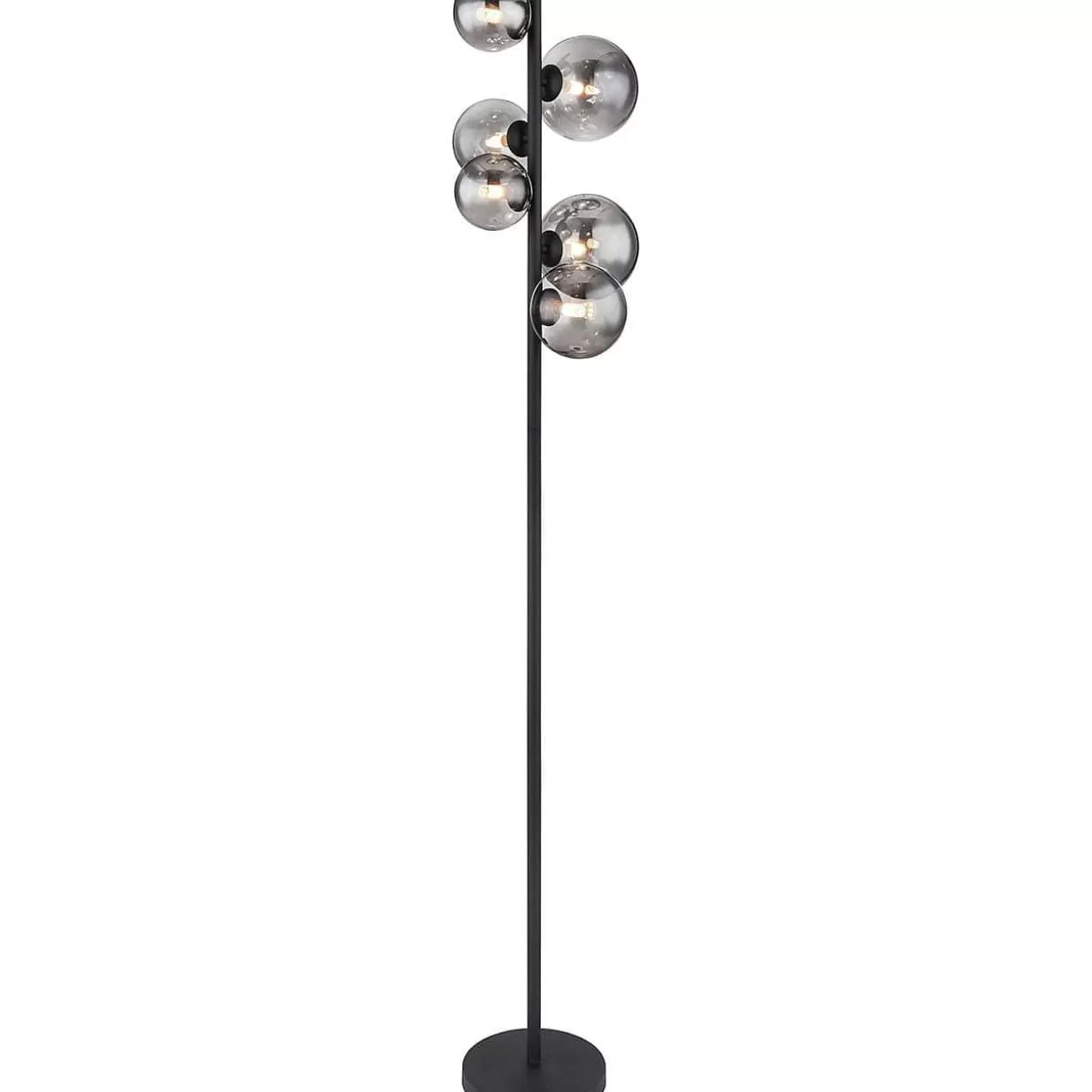 Stehleuchte Riha Metall Schwarz Matt 6Xg9 Led>mutoni light Clearance