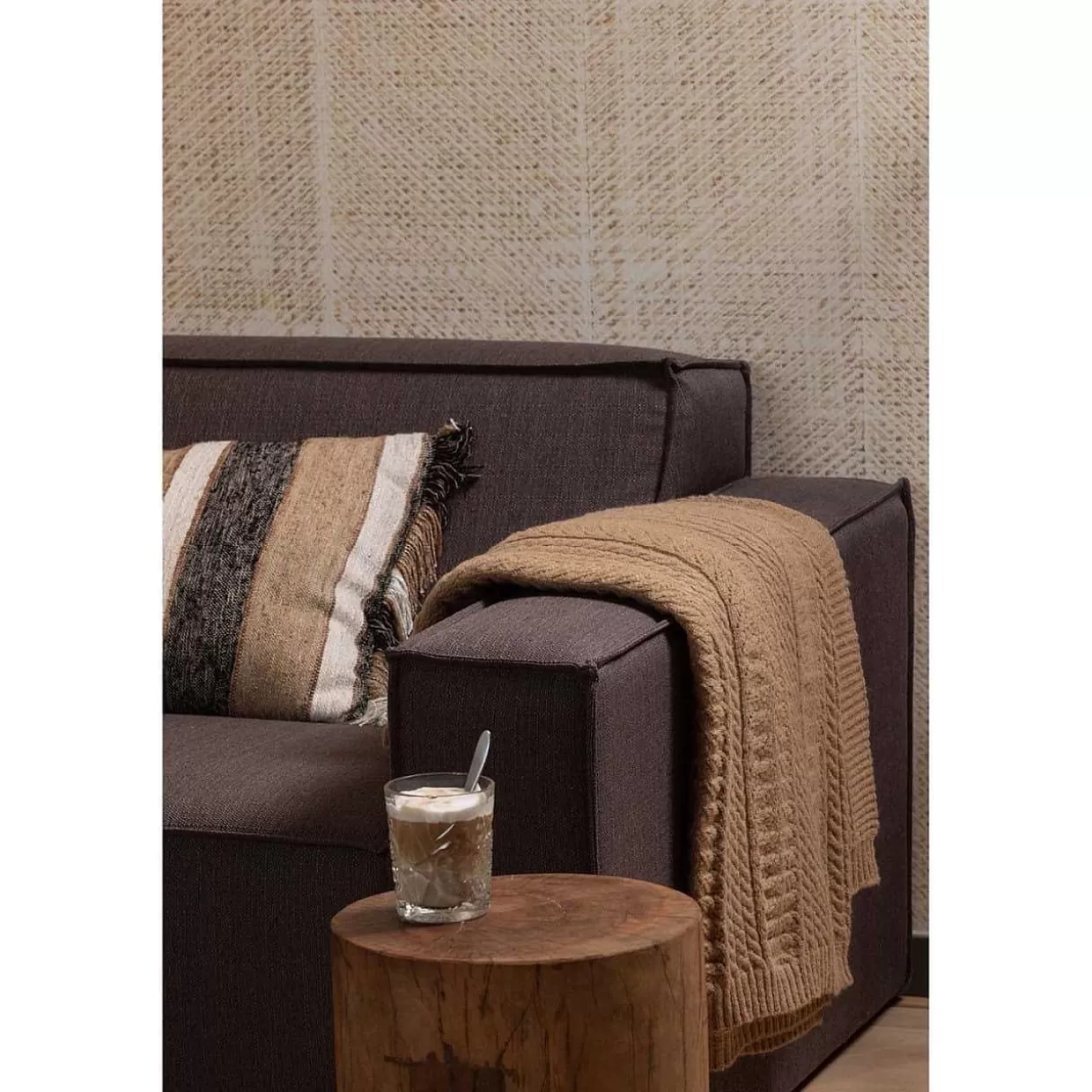 Strickplaid Dijk Sand 130X170>mutoni living Hot