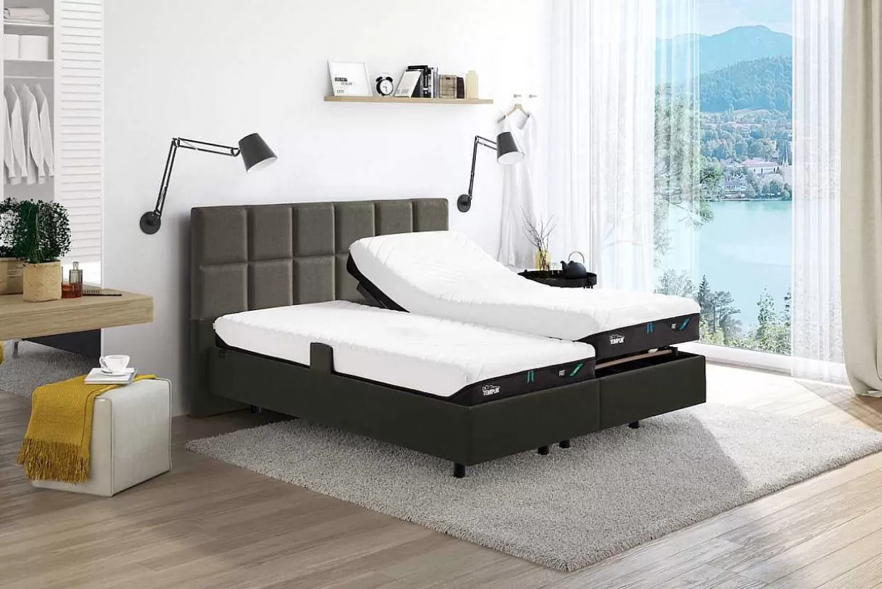 Relax Bett Check Bicolor Grey>Tempur Cheap