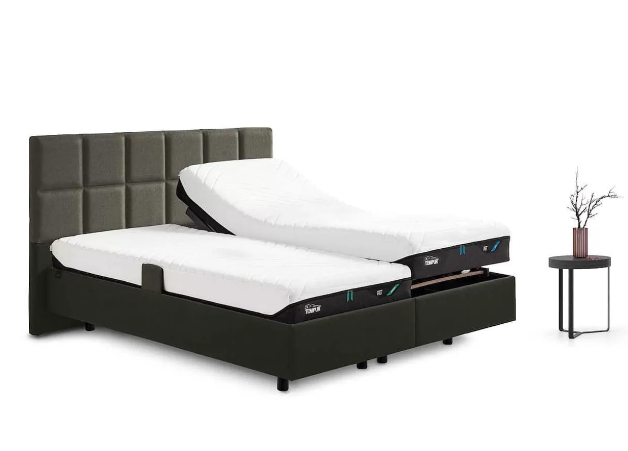 Relax Bett Check Bicolor Grey>Tempur Cheap