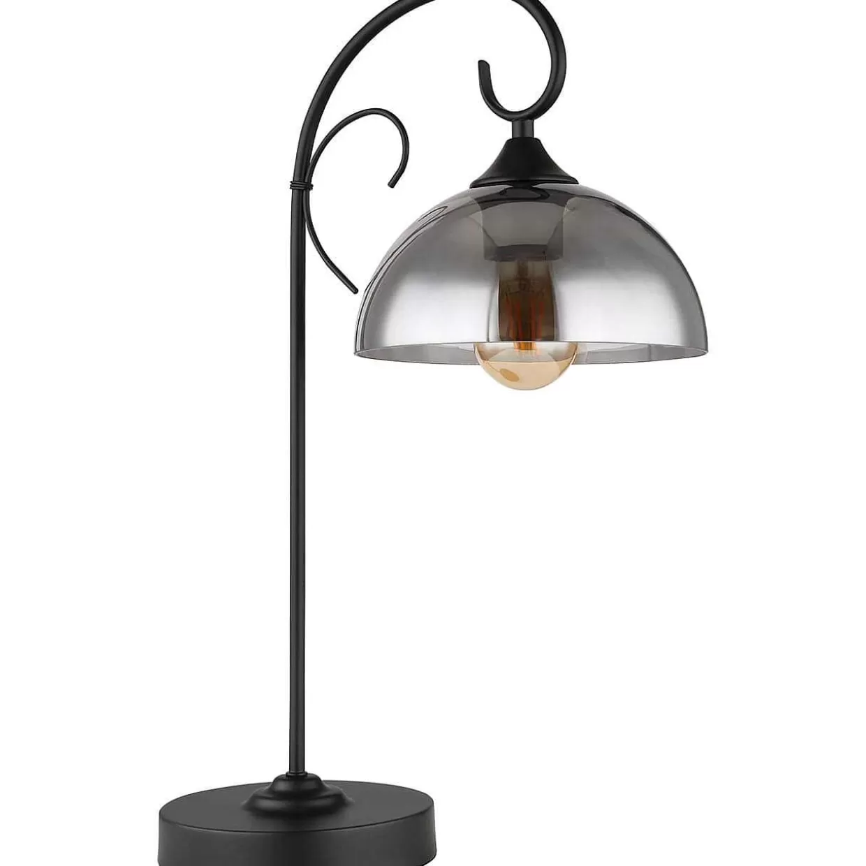 Tischleuchte Cottage Metall Schwarz Matt 1Xe27>mutoni light Clearance