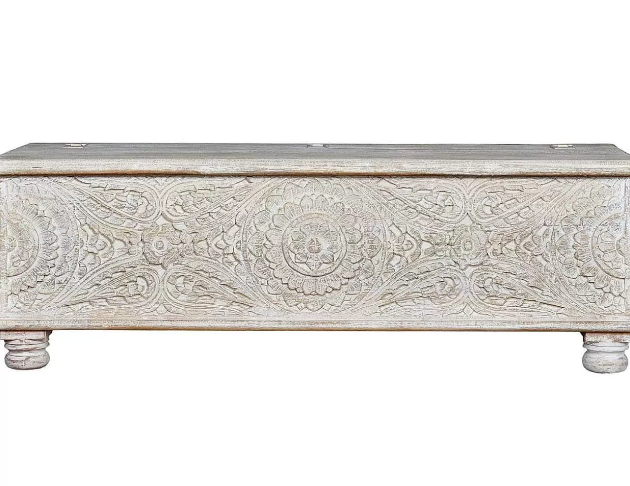 Truhe Cottage Mango Vintage Weiss 150X50>mutoni inspiration Online