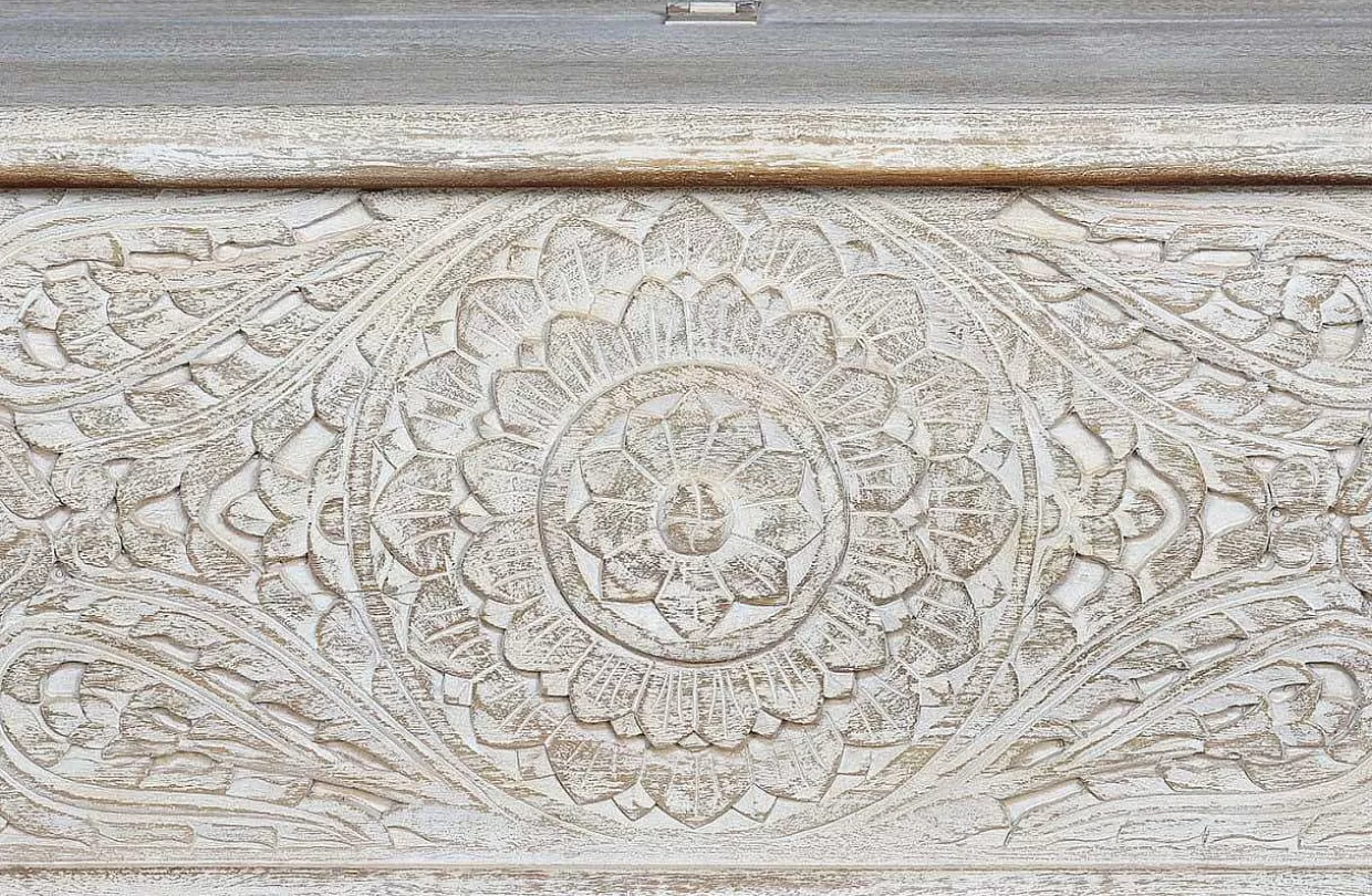 Truhe Cottage Mango Vintage Weiss 150X50>mutoni inspiration Online