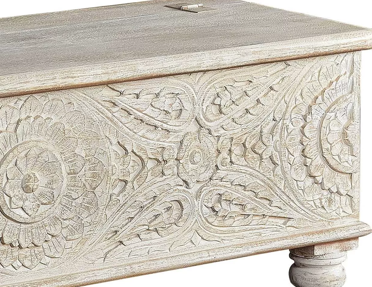 Truhe Cottage Mango Vintage Weiss 150X50>mutoni inspiration Online
