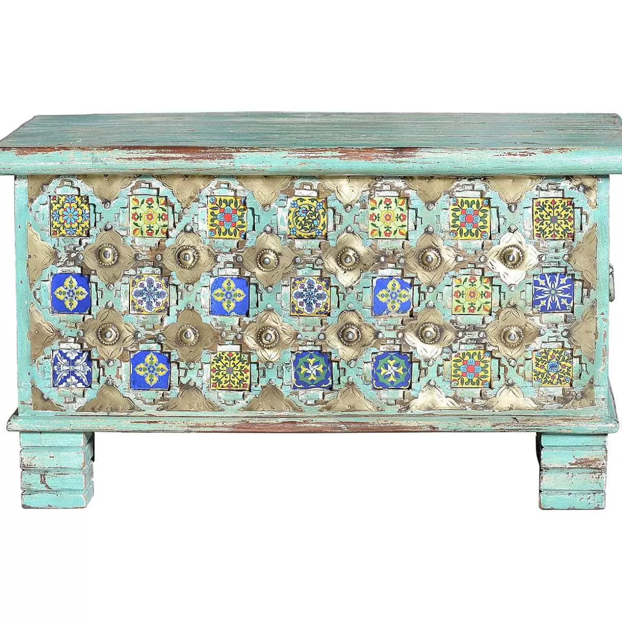 Truhe Mango Vintage Grun 80X40>mutoni inspiration Flash Sale