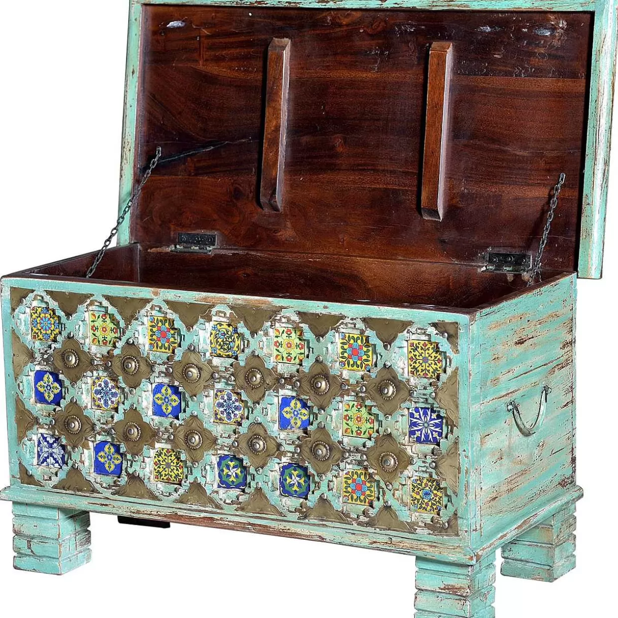 Truhe Mango Vintage Grun 80X40>mutoni inspiration Flash Sale