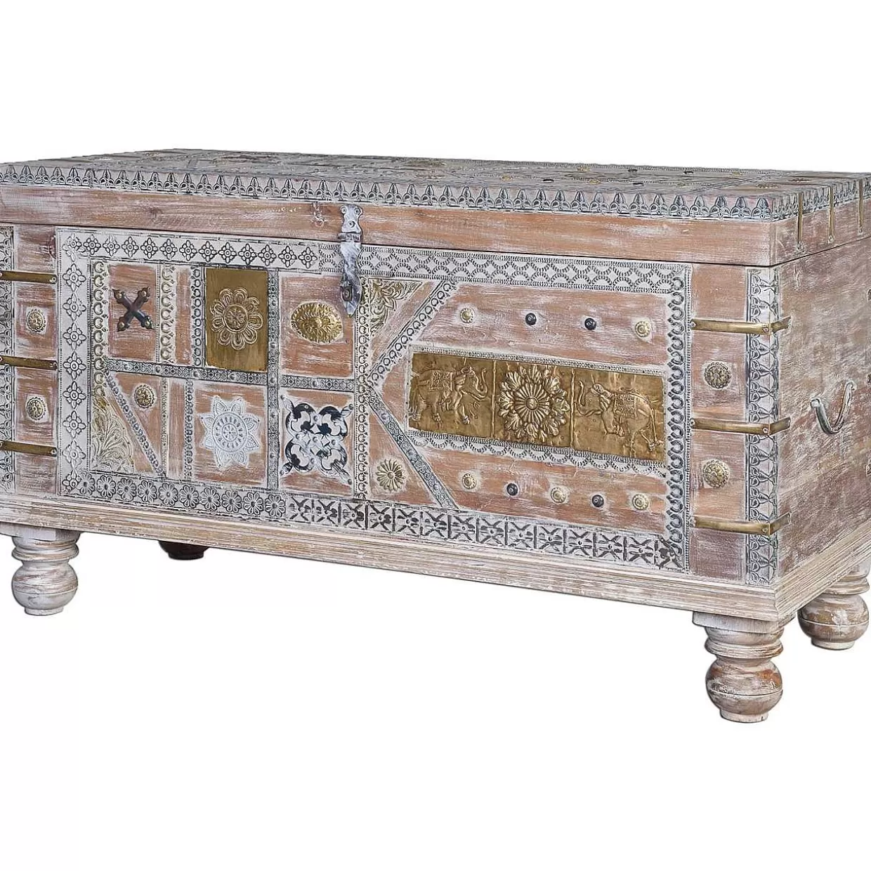 Truhe Mango Vintage Weiss 100X40>mutoni inspiration Cheap