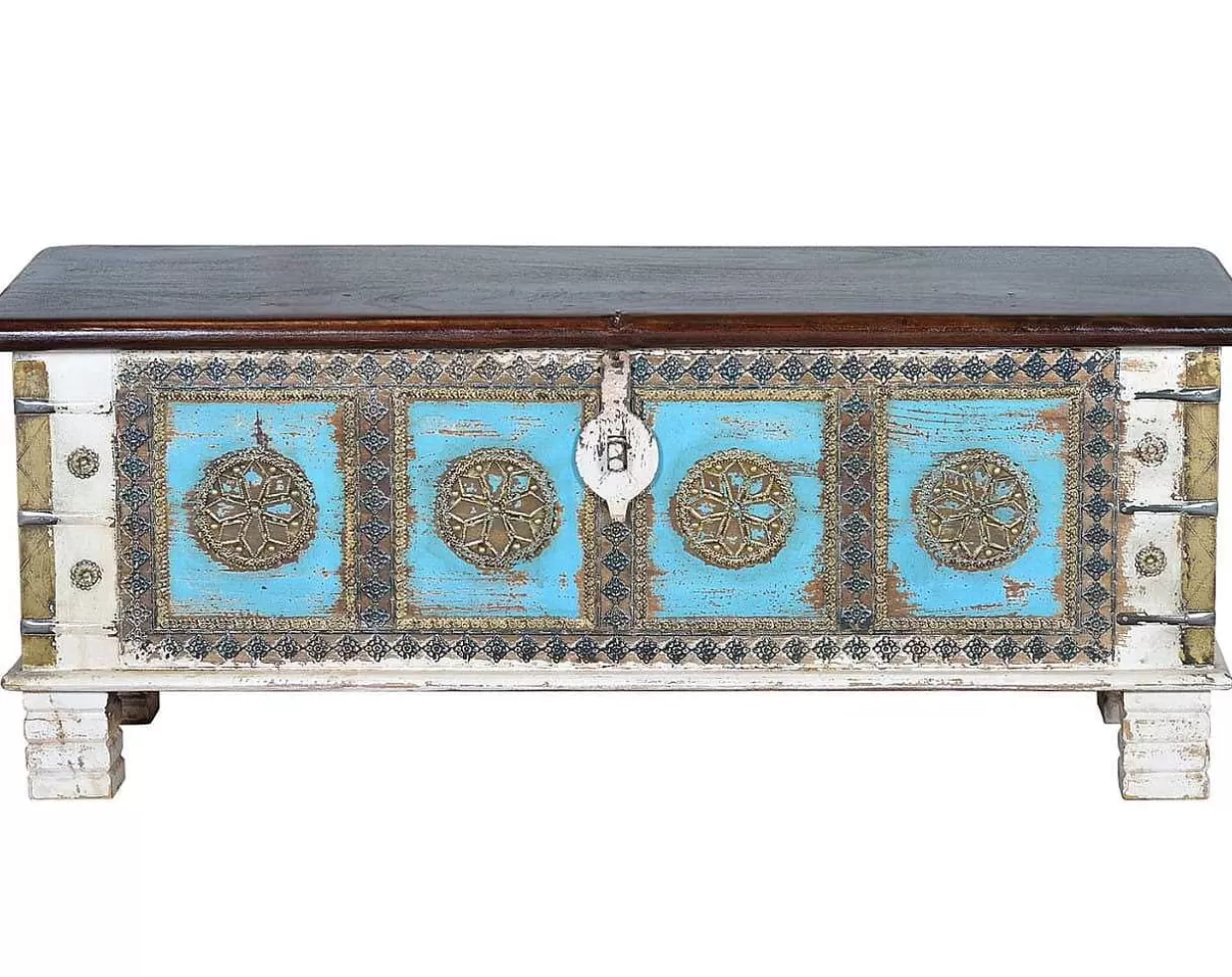Truhe Mango Vintage Weiss 116X40>mutoni inspiration Clearance