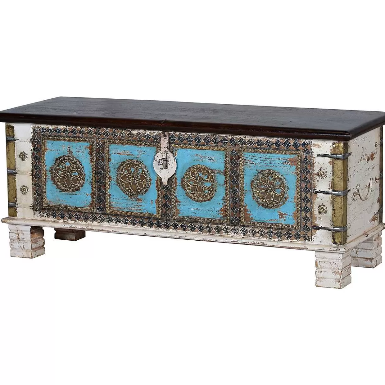 Truhe Mango Vintage Weiss 116X40>mutoni inspiration Clearance