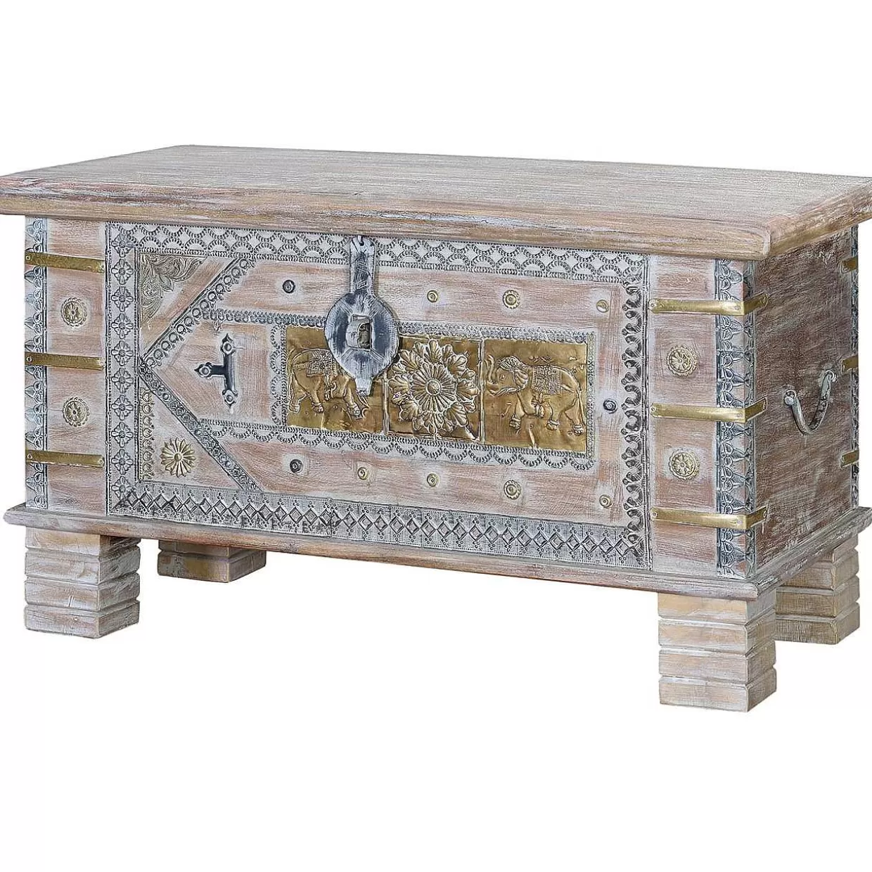 Truhe Mango Vintage Weiss 80X40>mutoni inspiration Outlet