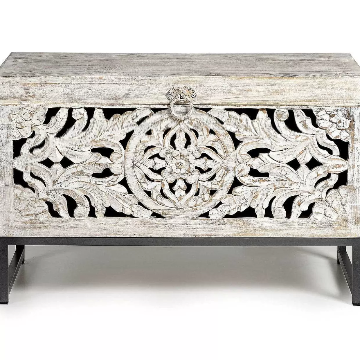 Truhe Mykonos Mango Vintage Weiss 80X40>mutoni inspiration Clearance