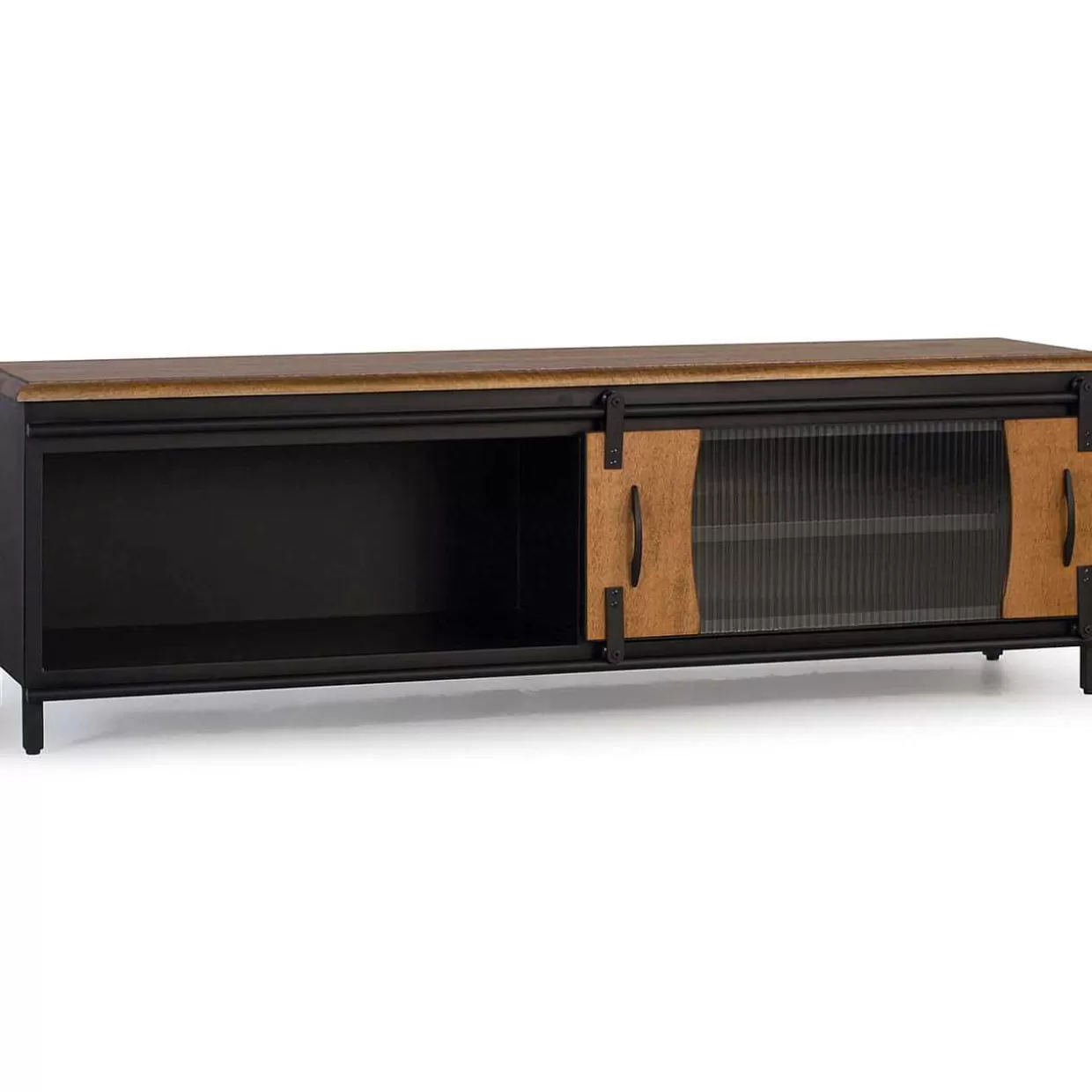 Tv-Möbel Nero Iii Mangoholz Schwarz 160>mutoni inspiration Best Sale