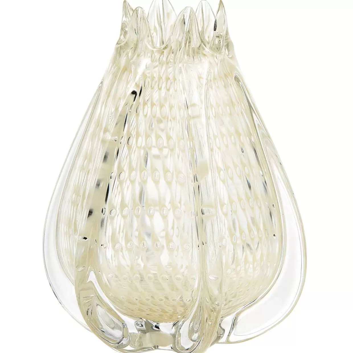 Vase Crown Handgeformt Offwhite 24>mutoni living Sale