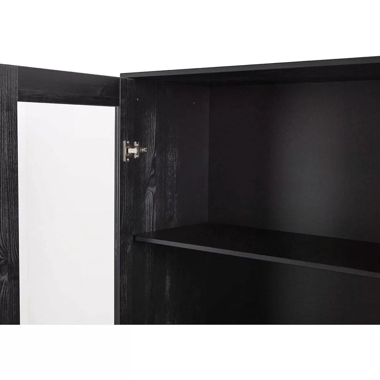 Vitrinenschrank Xam Kiefer Schwarz 155X100>mutoni living Shop