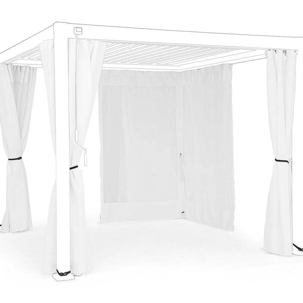 Vorhänge-Netz Fur Pavillon Ocean Weiss 300X300 (4Er-Set)>mutoni lifestyle Cheap