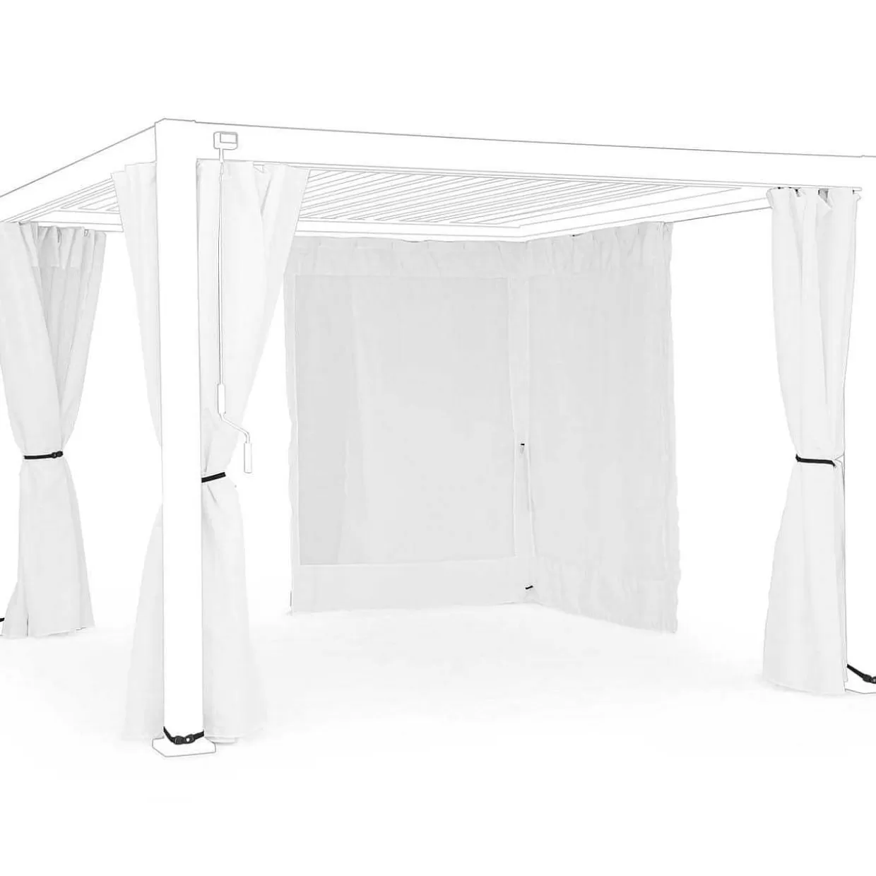 Vorhänge-Netz Fur Pavillon Ocean Weiss 300X400 (4Er-Set)>mutoni lifestyle Discount