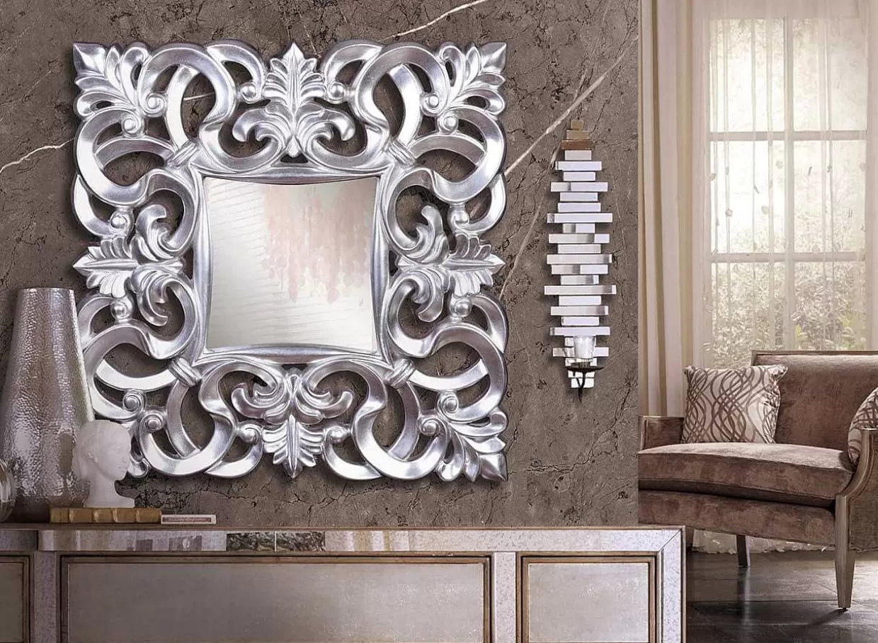 Wandspiegel Vintage Silber 80X80>mutoni inspiration Store