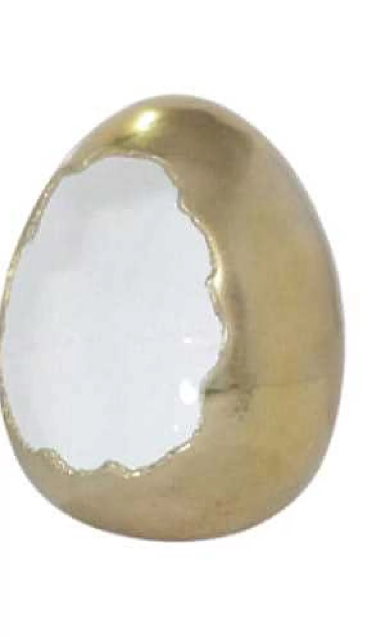 Windlicht Egg Gold-Weiss 15>mutoni vintage Fashion