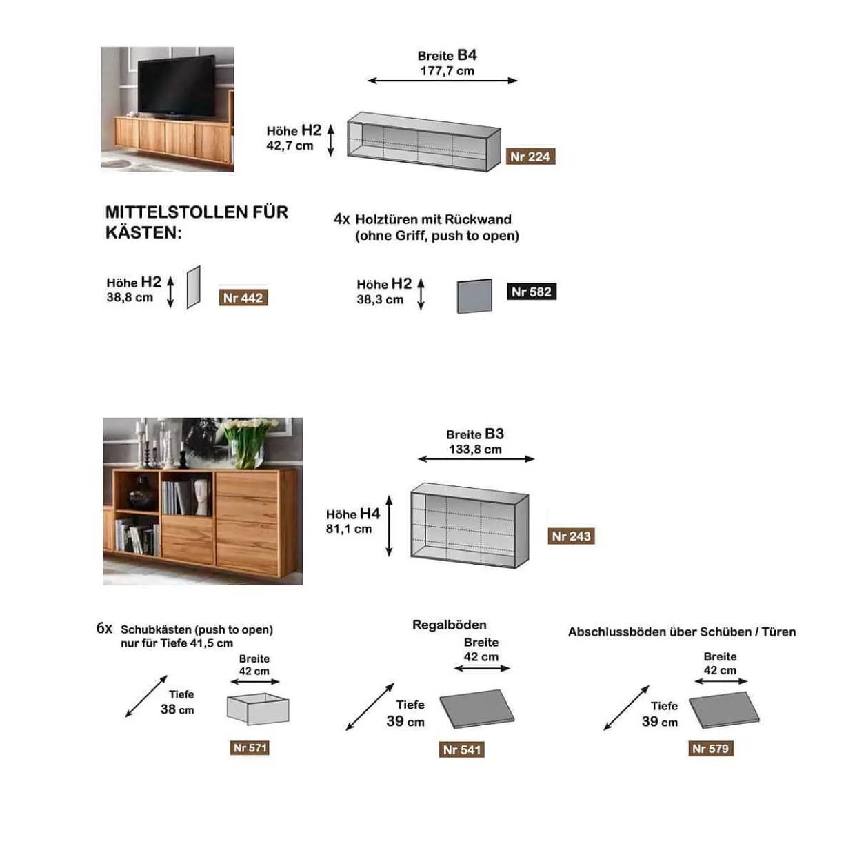 Wohnzimmer Kombination Compose Xix Wildeiche 312X81>mutoni exquisite Hot